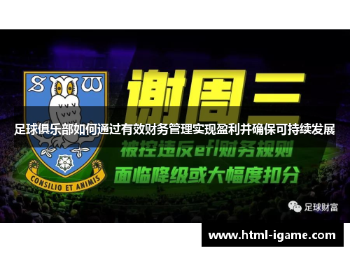 足球俱乐部如何通过有效财务管理实现盈利并确保可持续发展